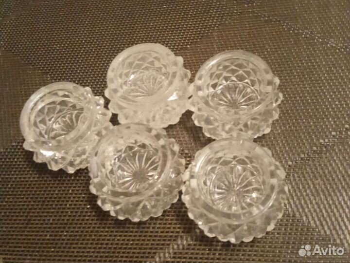 Солонки фарфор мельхиор хрусталь