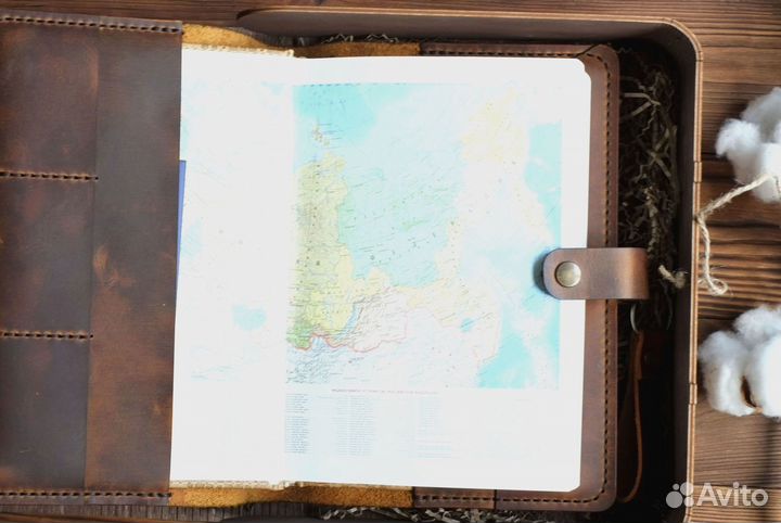 Кожаный ежедневник ручной работы