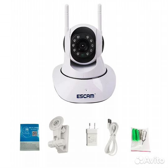 Поворотная Wi-Fi IP камера, видеоняня Escam G02