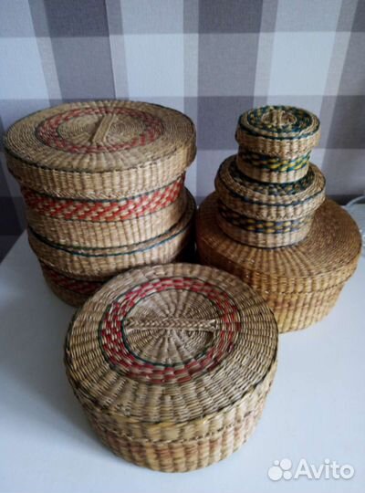 Корзина, шкатулка плетёная