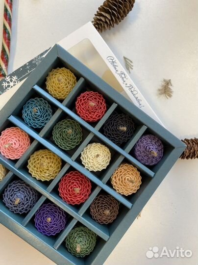 Набор свечи из вощины подарок