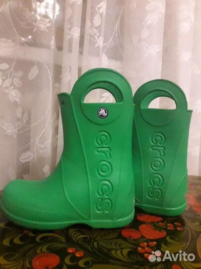 Резиновые сапоги crocs,с11,размер 25-26