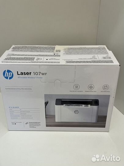 Принтер HP laserjet 107wr wifi