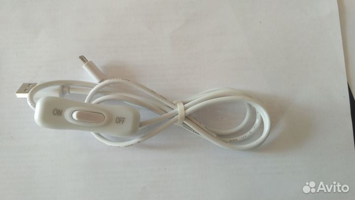 Кабель питания микро юсб с выключателем