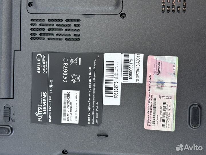 Ноутбук Fujitsu Siemens Amilo Si 2636