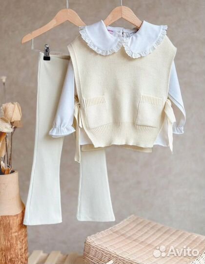 Костюм тройка zara для девочки 98-128