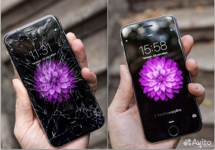 Замена стекла на айфоне