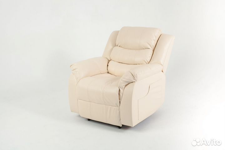 Кресло реклайнер в бежевом цвете