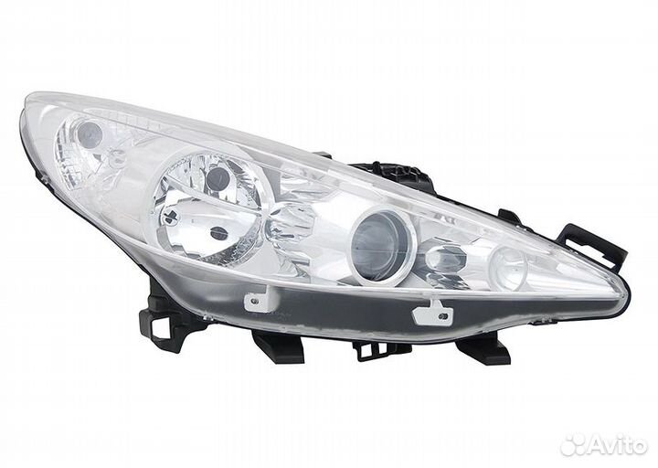 Фара левая Peugeot 207 с птф 2006-2015