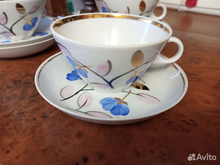 Чайные пары Подснежник Дулево СССР