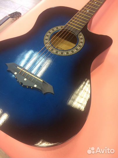Гитара акустическая 7/8 в упаковке новая 6 струн