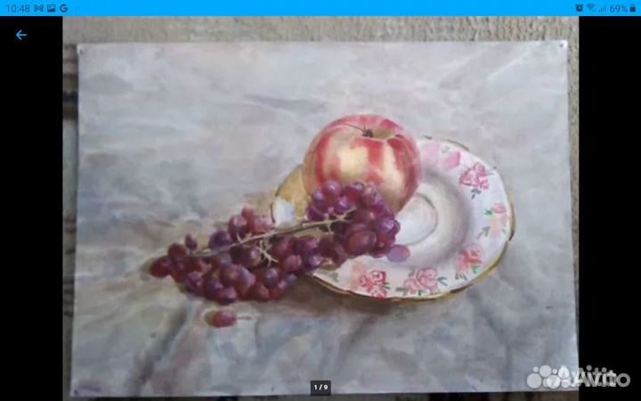 Картина с персиком