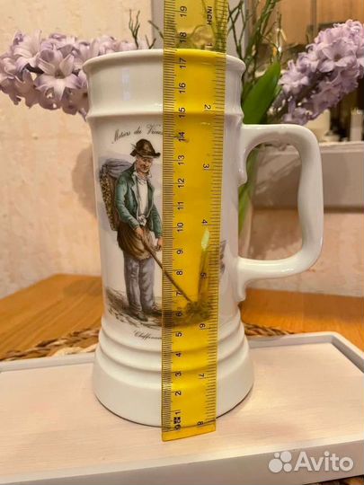 Кружка пивная фарфоровая винтажная