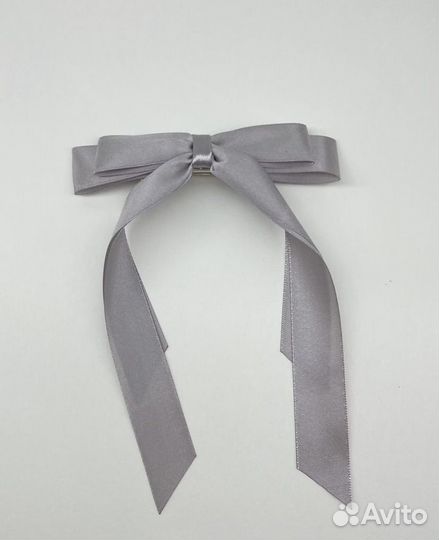 Бант для волос на заколке-автомат, атласный бант