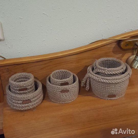 Корзинки из джута