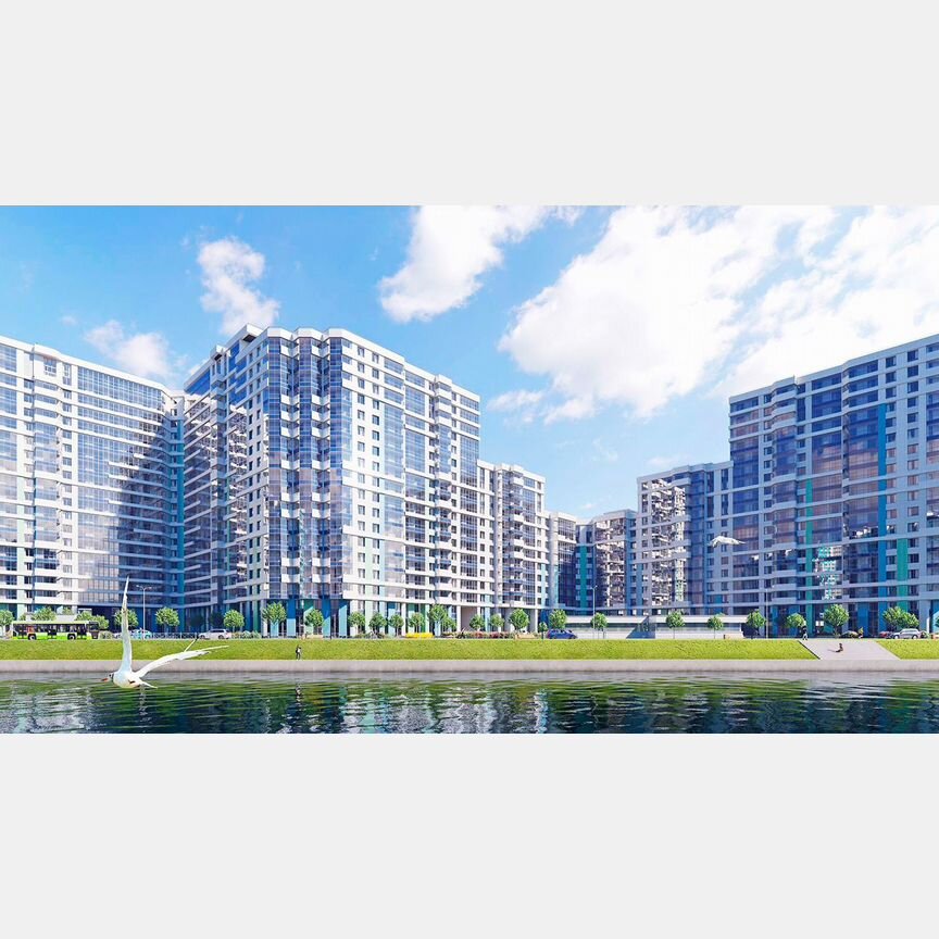 2-к. квартира, 89 м², 2/20 эт.
