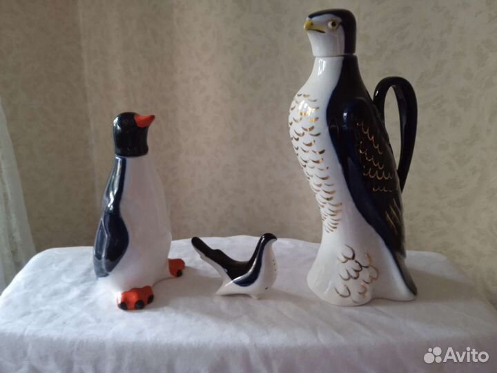 Графин штоф солонка офз птички