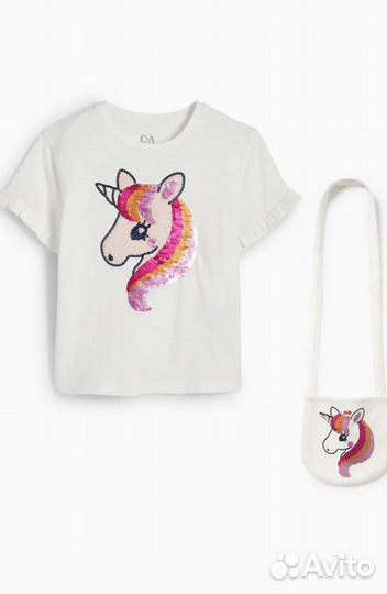 Футболка для девочки с сумочкой ca 110 оригинал
