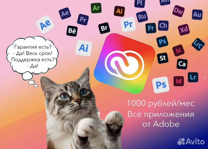 Adobe Creative Cloud все приложения и нейросеть