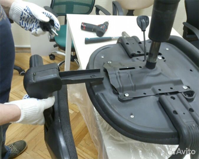 Сборка компьютерных кресел (ремонт )