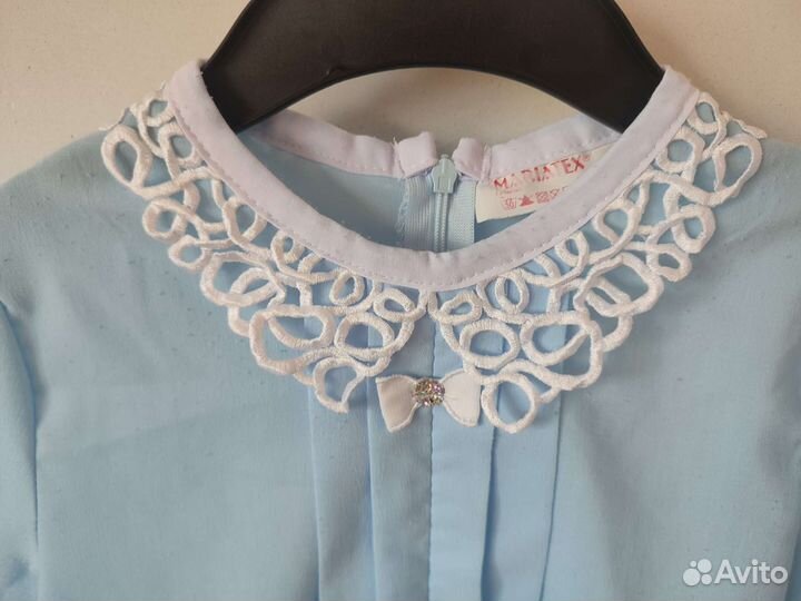 Рубашка детская голубая