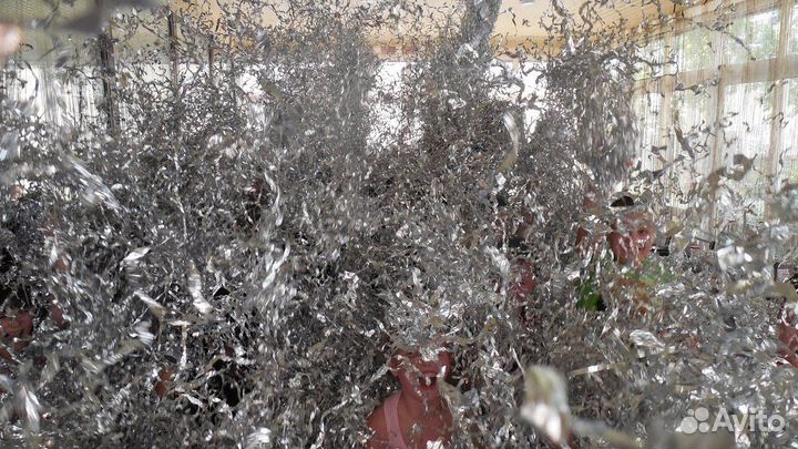 Бумажная дискотека, фольга, серебряное шоу аренда