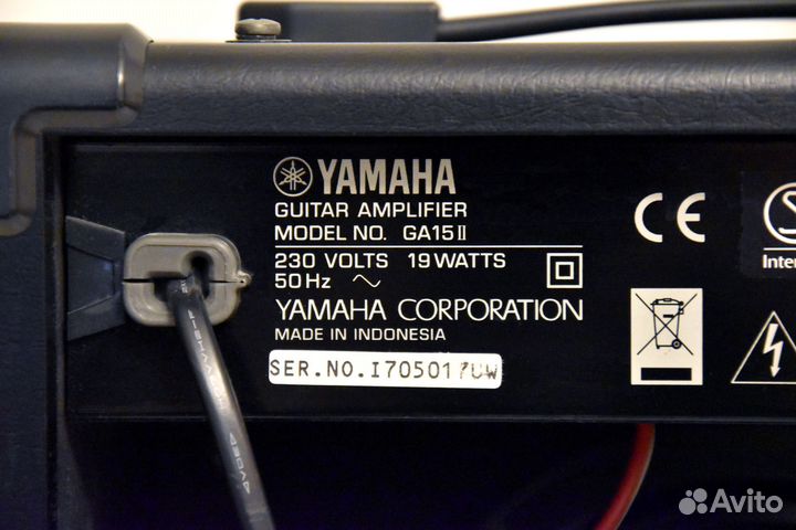 Гитарный комбоусилитель yamaha GA15II