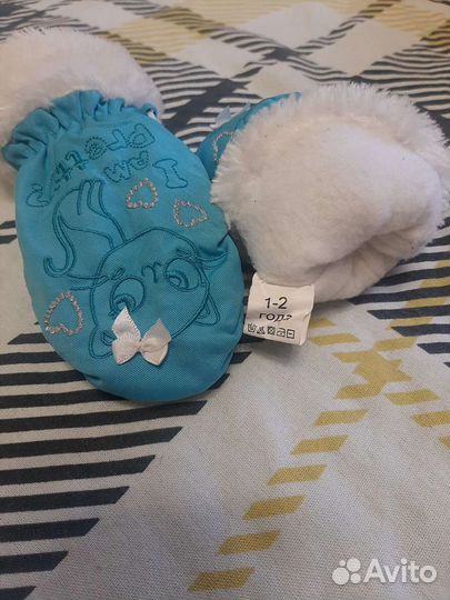 Варежки 1-2 года