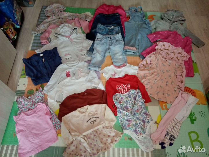 Одежда на девочку р86-92 пакетами