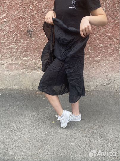 Юбка миди черная