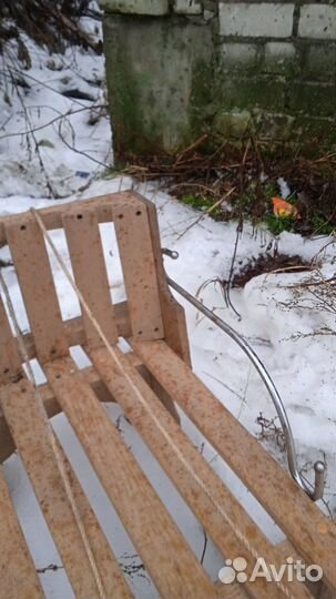 Сани детские деревянные