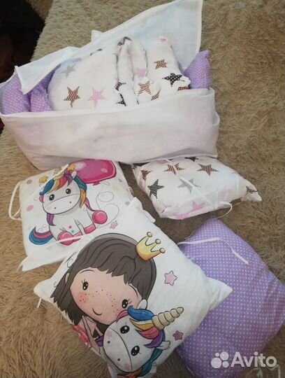 Бортики в кроватку новые