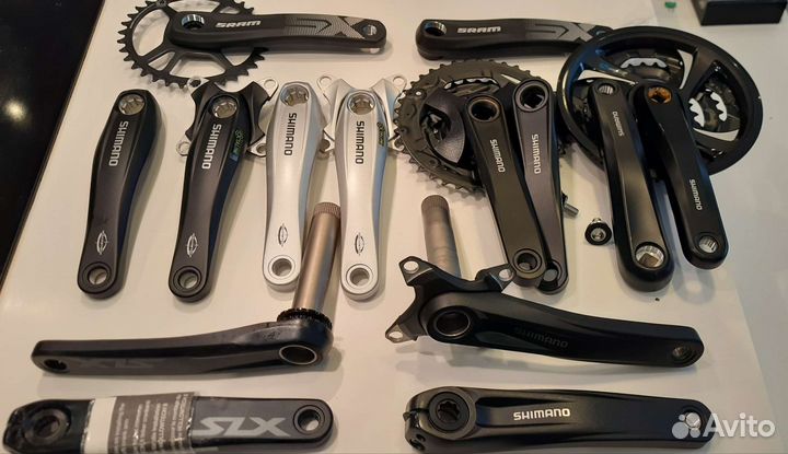 Шатуны, системы со звездами Shimano и Sram