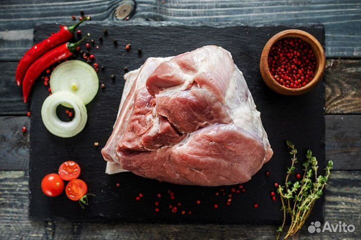Мясо свинина домашняя. Мякоть без кости и шкуры