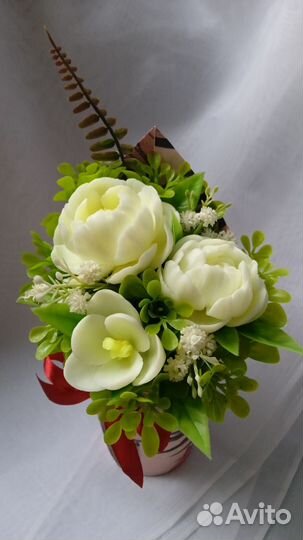 Букет из мыла ко Дню Воспитателя и ко Дню Учителя