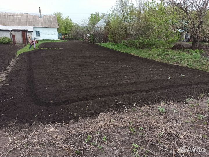 Покос травы, вспашка мотоблоком, опилка деревьев