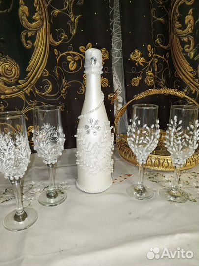 Сладкий букет из конфет. Свечи. Свадебный комплект