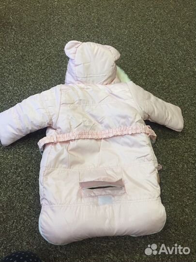 Зимний конверт для девочки