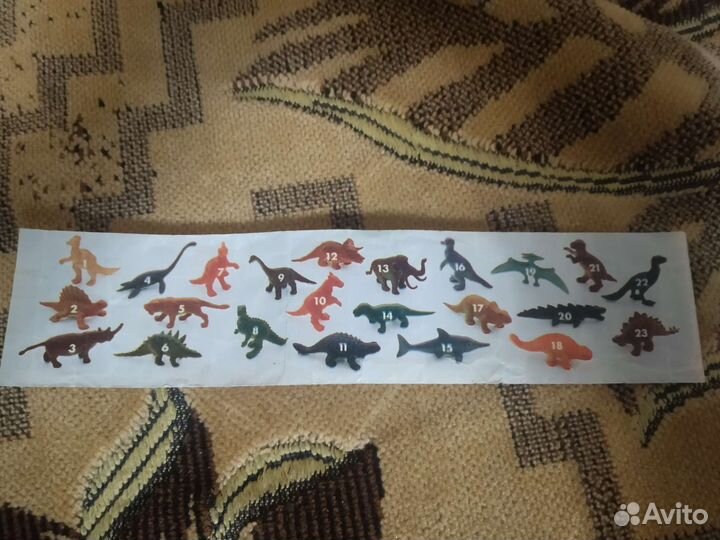 Вкладыши динозавры 90х