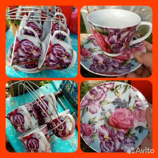 Посуда: тарелки, кружки, стаканы