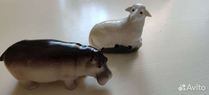 Фарфоровые фигурки животных лфз