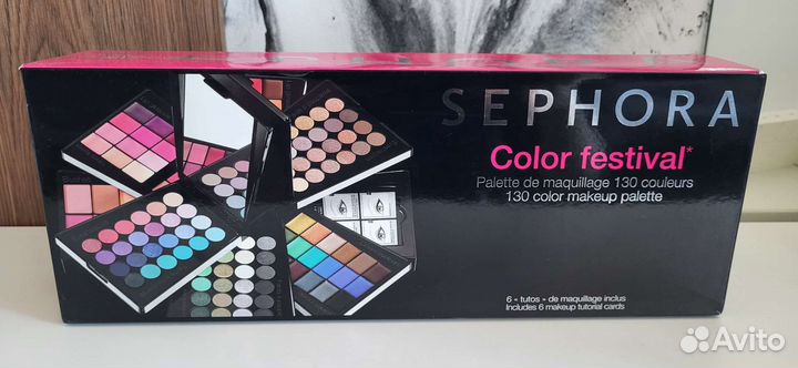 Sephora набор косметики+подарок компакная пудра