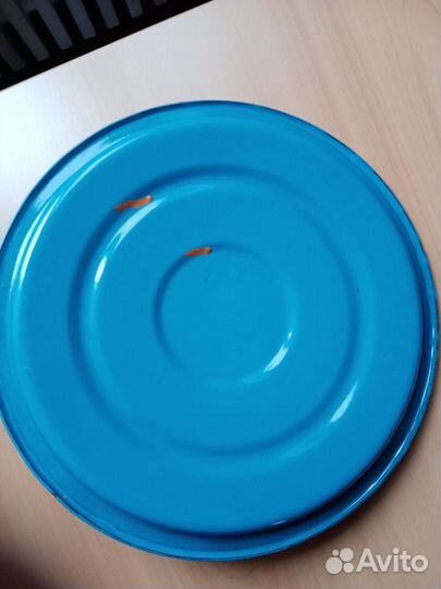 Ведро эмалиророванное с крышкой СССР