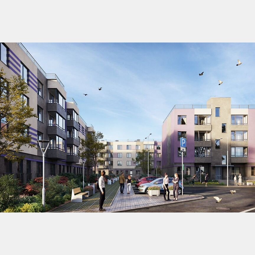 1-к. квартира, 43,1 м², 2/4 эт.