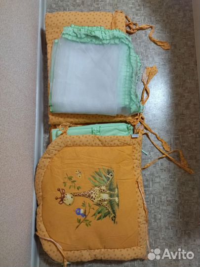 Бортики и балдахин в детскую кроватку