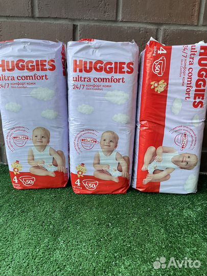 Подгузники Huggies ultra comfort 3, 4