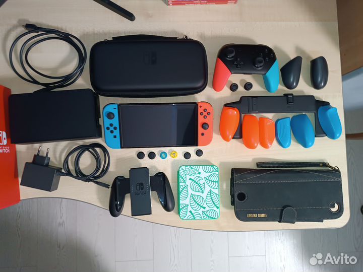 Nintendo switch oled комплект с играми