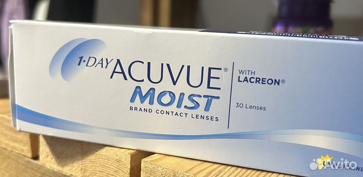 Контактные линзы acuvue 1 day moist