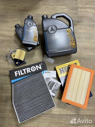 Комплект то: фильтры и масло Mercedes w176 w117