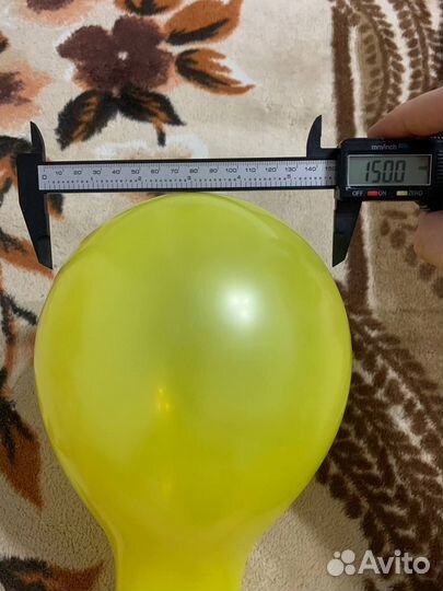 Воздушные шары 100 шт. желтые 5 дюймов - 13 см